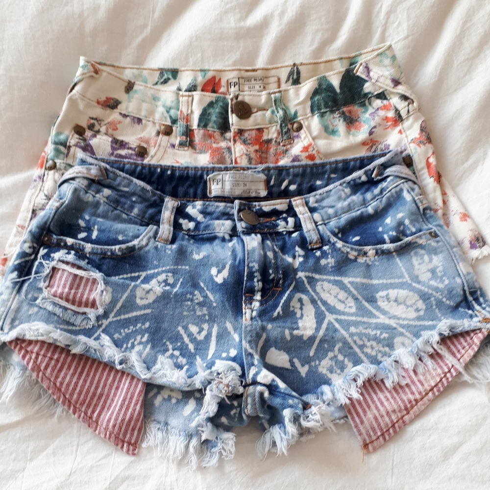Size 24 Free People cut off short bundle